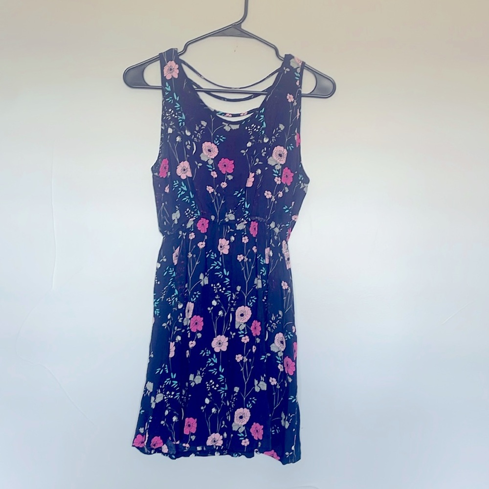Floral pink/blue Dress